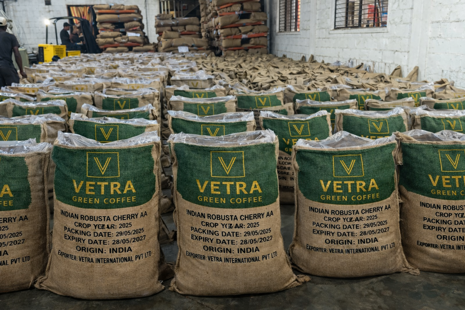 Green Coffee Gunny Bag - Printed Export